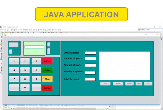 develop java desktop application using javafx, java swing